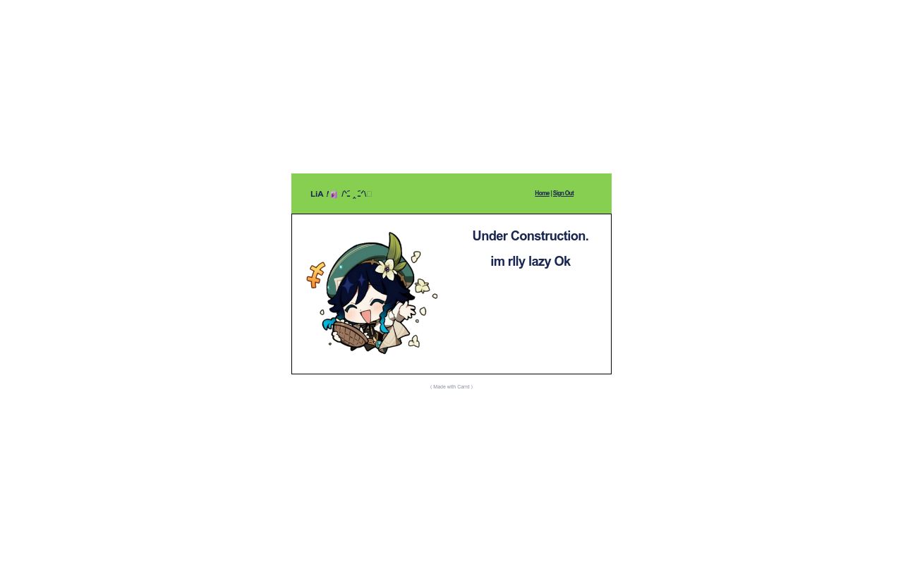 Carrd profile picture for @signora